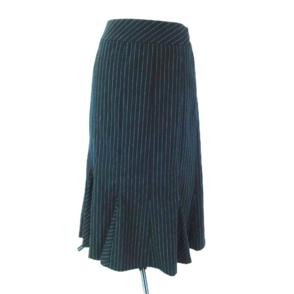 Apostrophe Skirt SZ 12 Petite Pinstripe Pleated - Picture 1 of 8